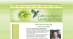 Desktop Screenshot of californianativelandscapedesign.com