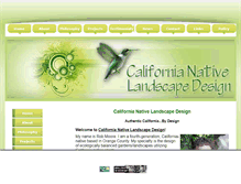Tablet Screenshot of californianativelandscapedesign.com